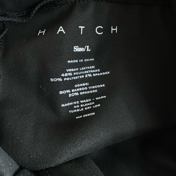 HATCH Collective Maternity Vegan Stretch Leather Flare - Picture 7 of 10